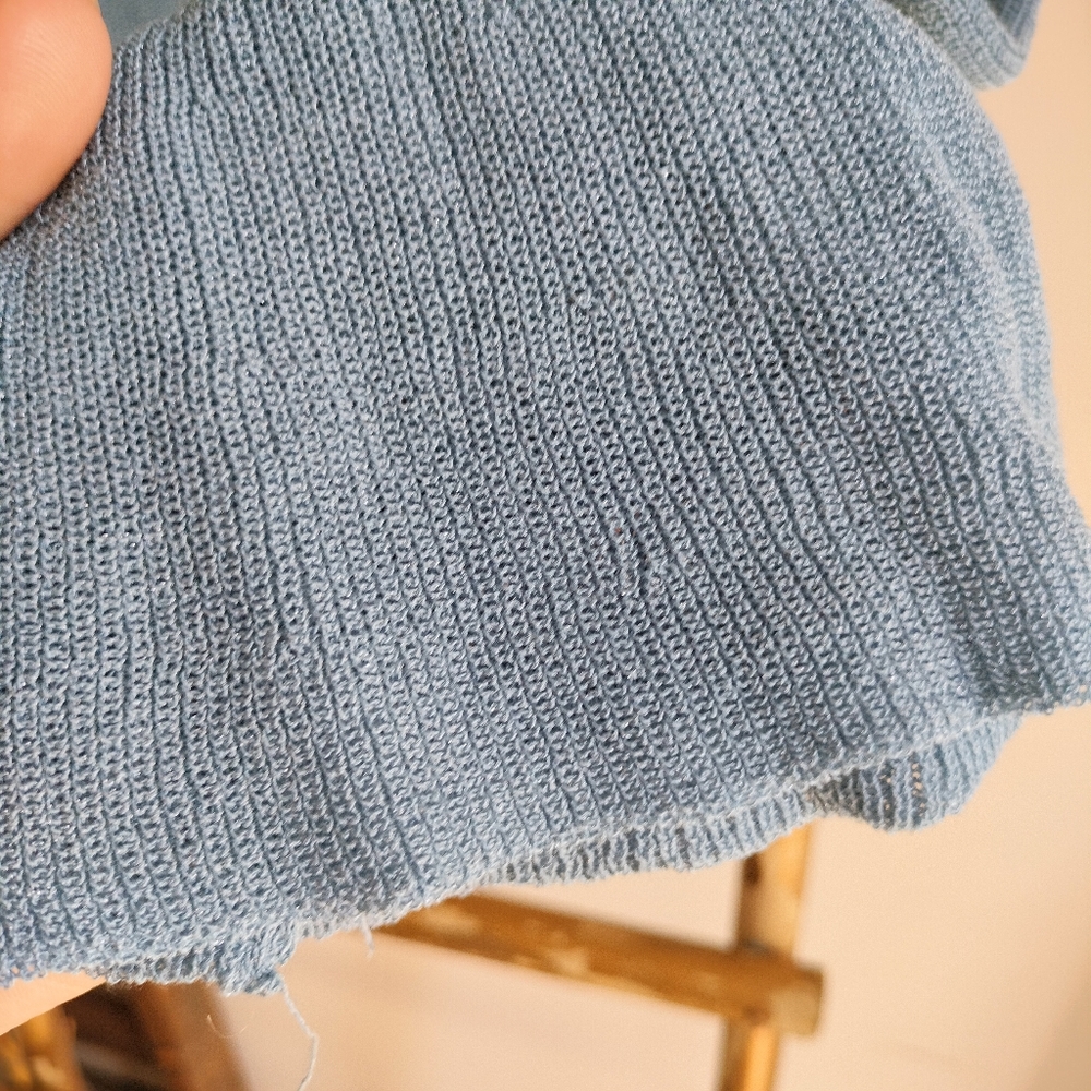 🎂 Bell Sleeve Light Blue Cardigan - Picture 7 of 15